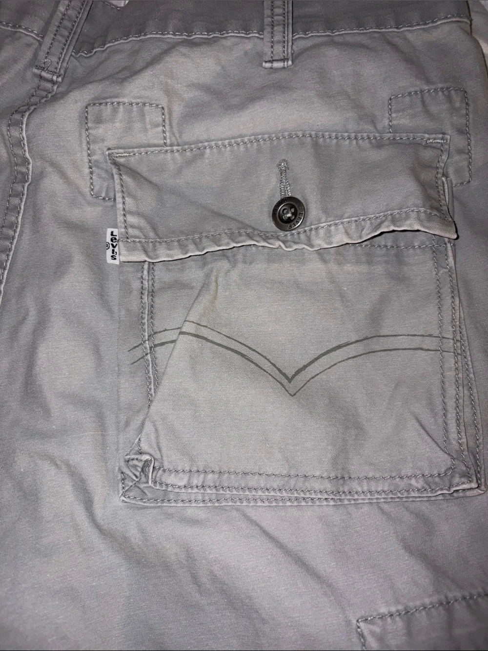 Calvin Klein Men's Cargo Shorts - White, Light Gray, Brown